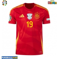 Spanien Lamine Yamal #19 Heimtrikot EM 2024 Kurzarm